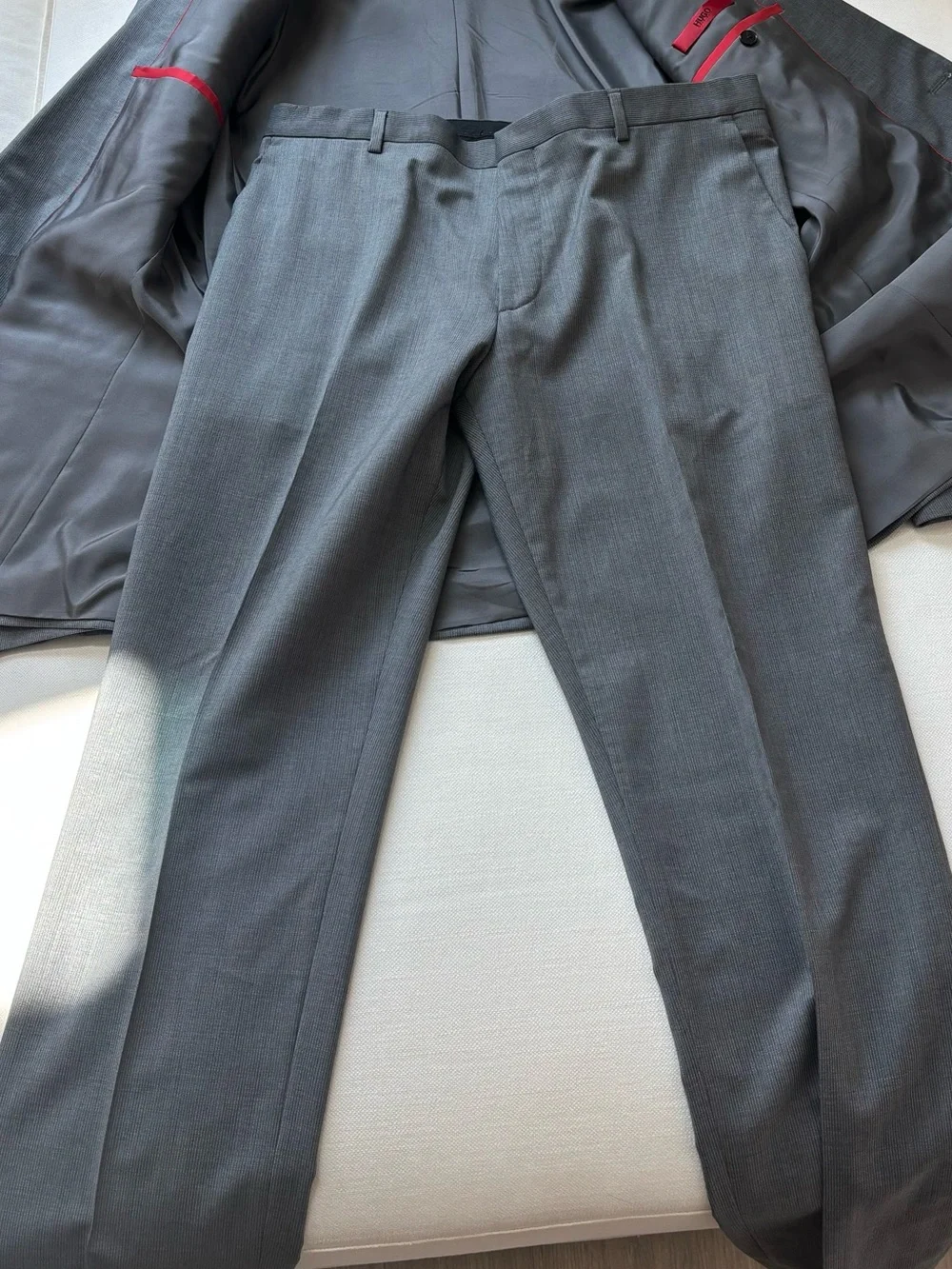 Hugo Boss Gray Two-Button Men's Suit Jacket